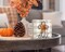 Thanksgiving Tabletop Wooden Box Sign Desk Decor 5 x 5 Inches